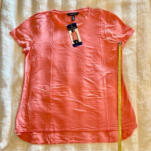 ELLEN TRACY Ladies Short Sleeve HiLo Hem Tunic Top - Picture 7 of 7